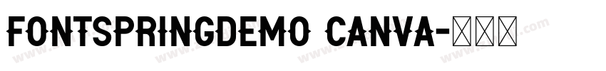 FONTSPRINGDEMO Canva字体转换